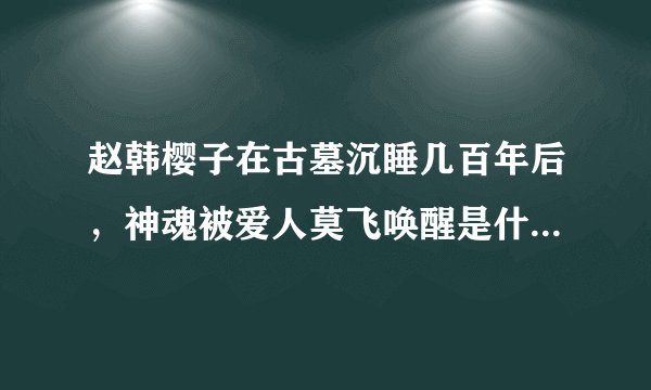 赵韩樱子在古墓沉睡几百年后，神魂被爱人莫飞唤醒是什么电视剧？