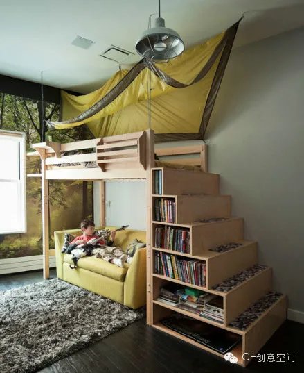 花点点设计的巧思，家里的角落也有小床的容身之所