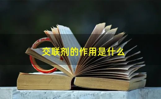 交联剂的作用是什么