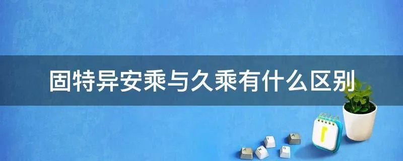 固特异安乘与久乘有什么区别