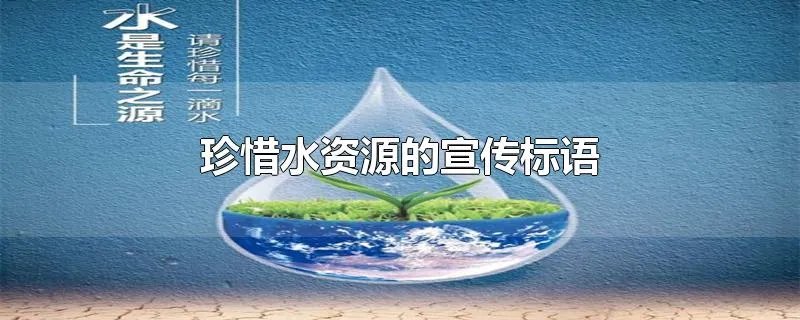 珍惜水资源的宣传标语
