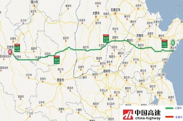 青兰高速山东段详细路线图？