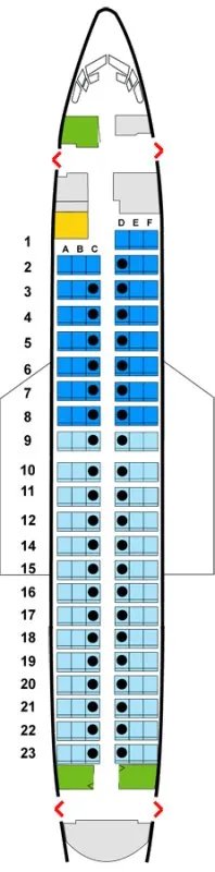 国航ca4356座位是怎么安排的