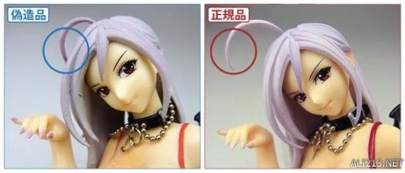 正版手办与盗版邪神大比拼 比一比就可以看出真假！