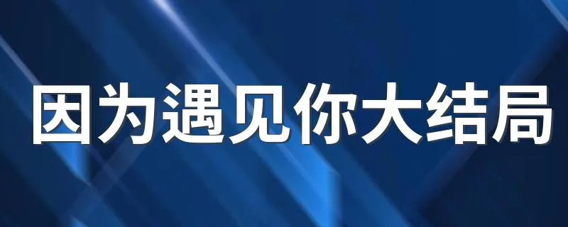 因为遇见你大结局 因为遇见你大结局是什么