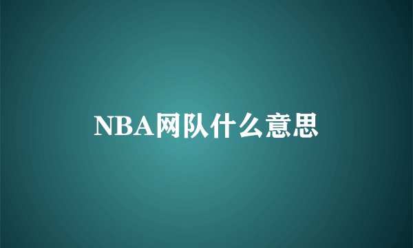 NBA网队什么意思